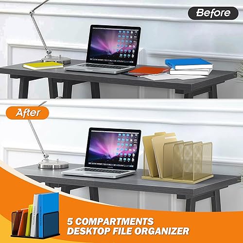 Miniatura 3 de Kuntine.B Organizador de archivos de escritorio de malla vertical, organizador de archivos, organización de oficina, soporte de archivos para el