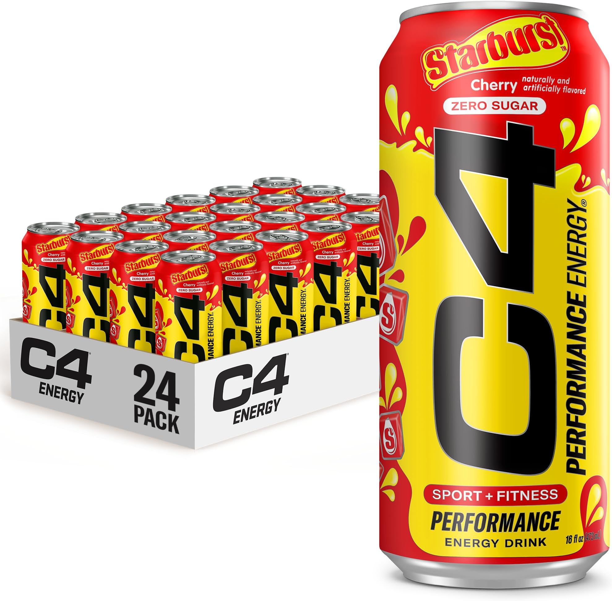 Cellucor C4 Energy Drink, Starburst Cherry, Carbonated