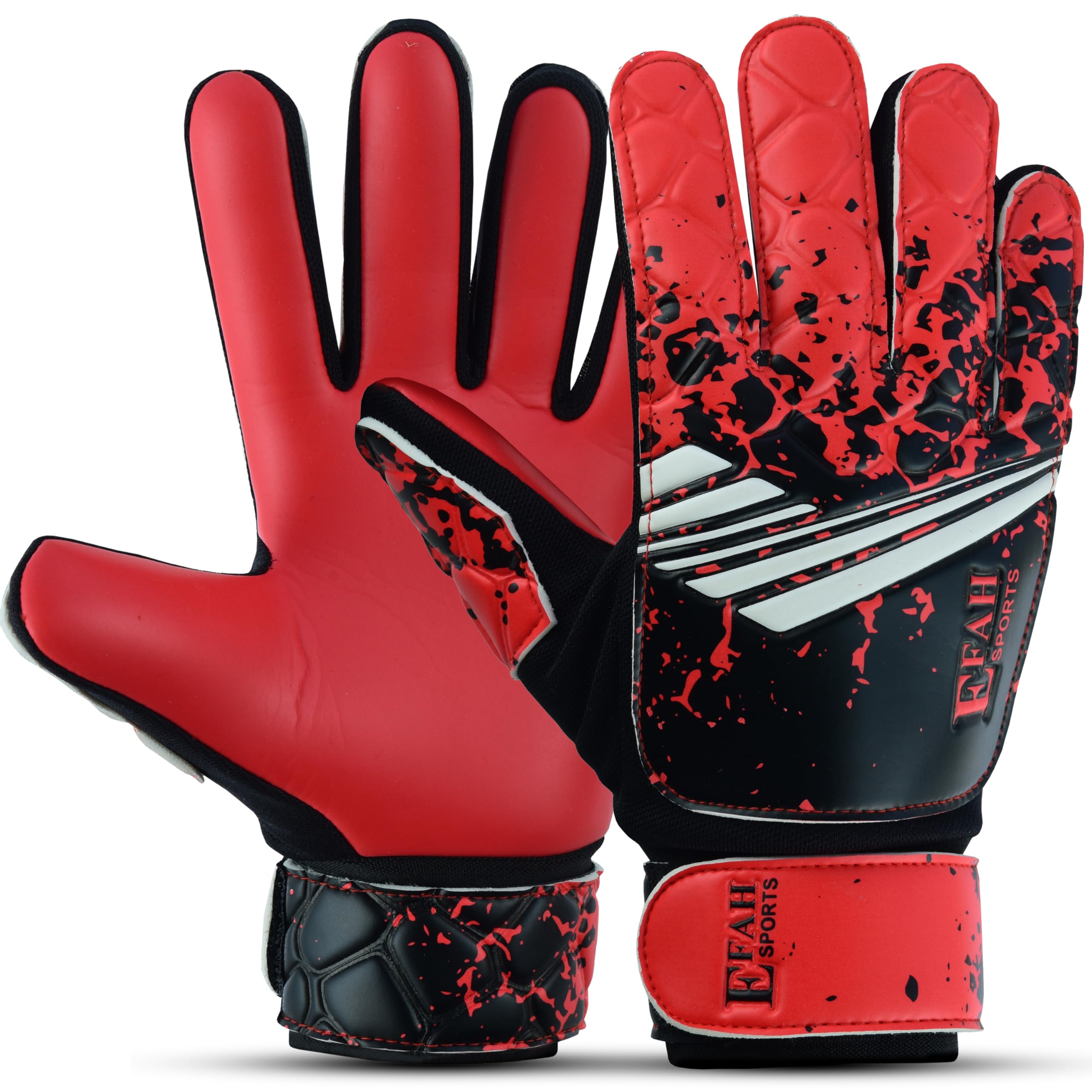 EFAH SPORTS Football Goalkeeper Gloves For Boys kids Children Youth Soccer Goalie Glove with Super Grip Palms
