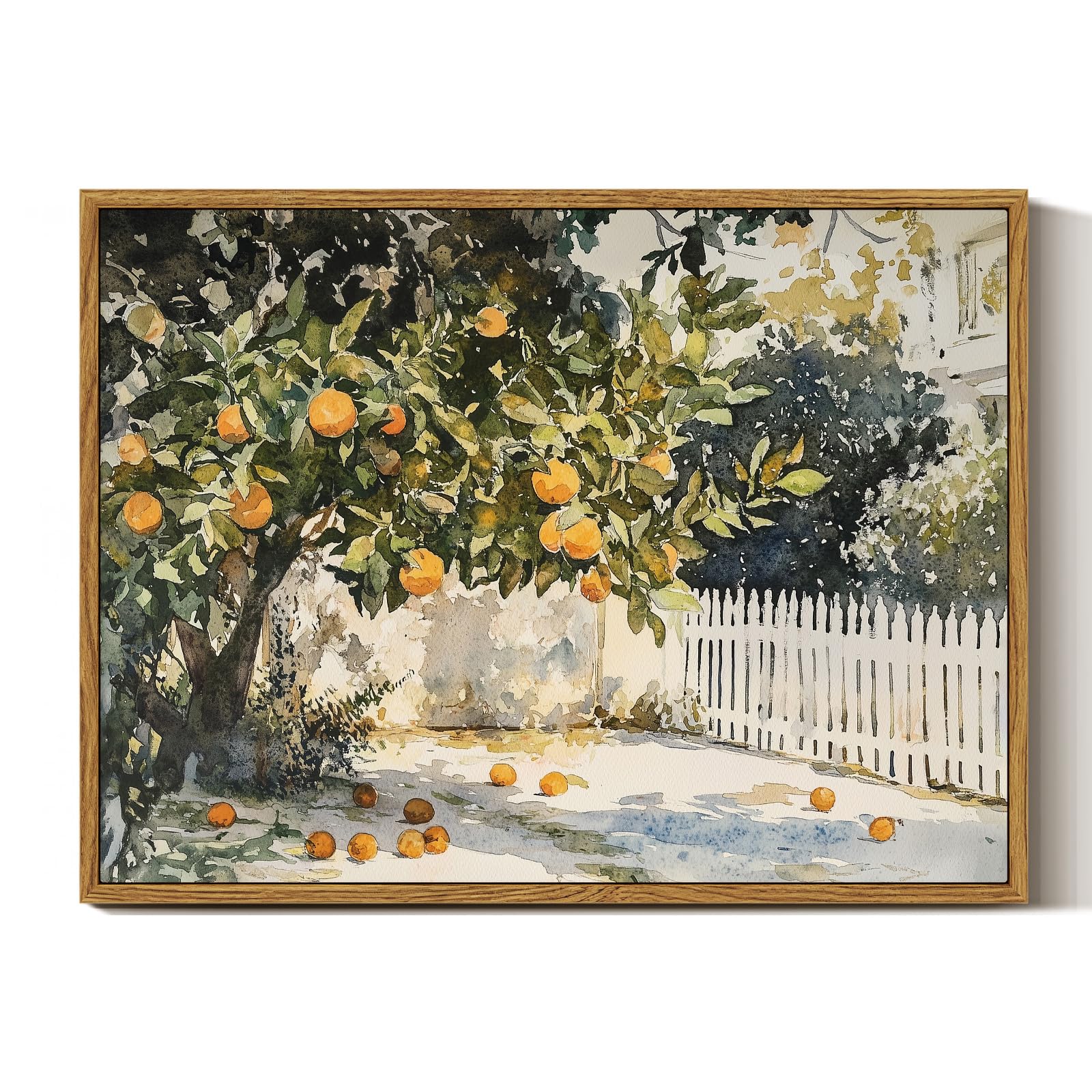 InSimSea Framed Canvas Wall Art, Meadow with Flowers Painting, Landscape for Living Room, Bedroom, Home, Bathroom Decor, 8x10 — view 52