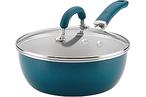Rachael Ray Create Delicious Nonstick Saute/All Purpose Pan with Lid, 3 Quart...