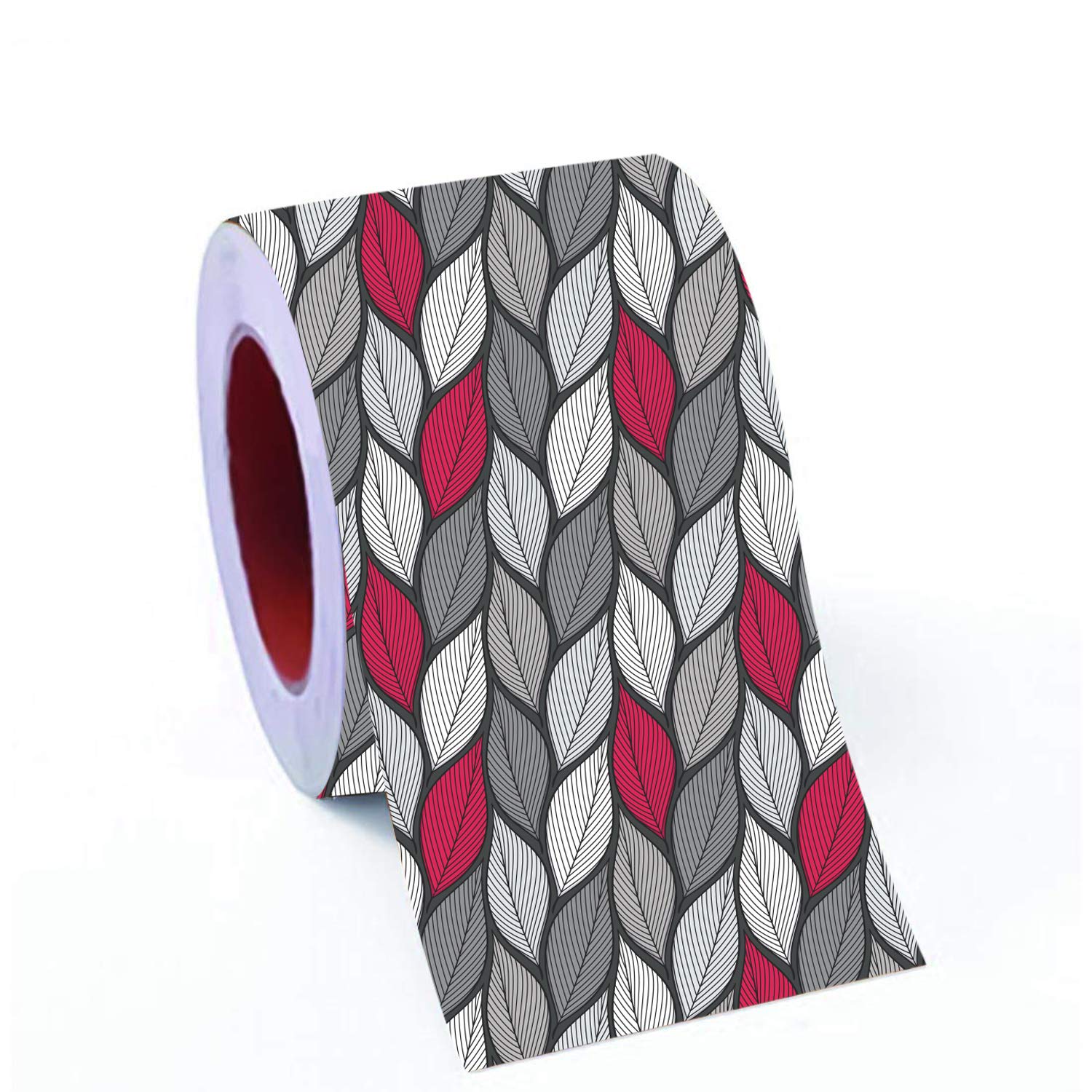 All Your Design Polyvinyl Chloride Tree And Flowers Wall Tile Tile Sticker 6 x 48 Inches, Multicolor