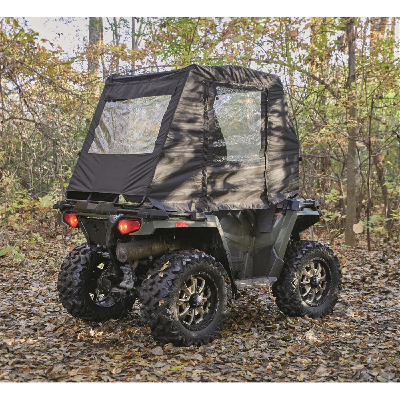 Guide Gear ATV Cab Enclosure Cabin Canopy Cover Heavy-Duty Outdoor All-Weather, Black