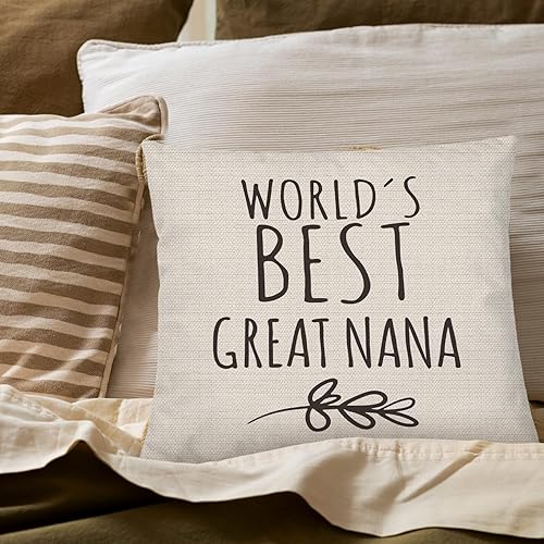 Miniatura 2 de Great Nana Gifts - Fundas de almohada de 18 x 18 pulgadas, el mejor regalo para el día de la madre, cumpleaños, la mejor gran nana del mundo, funda