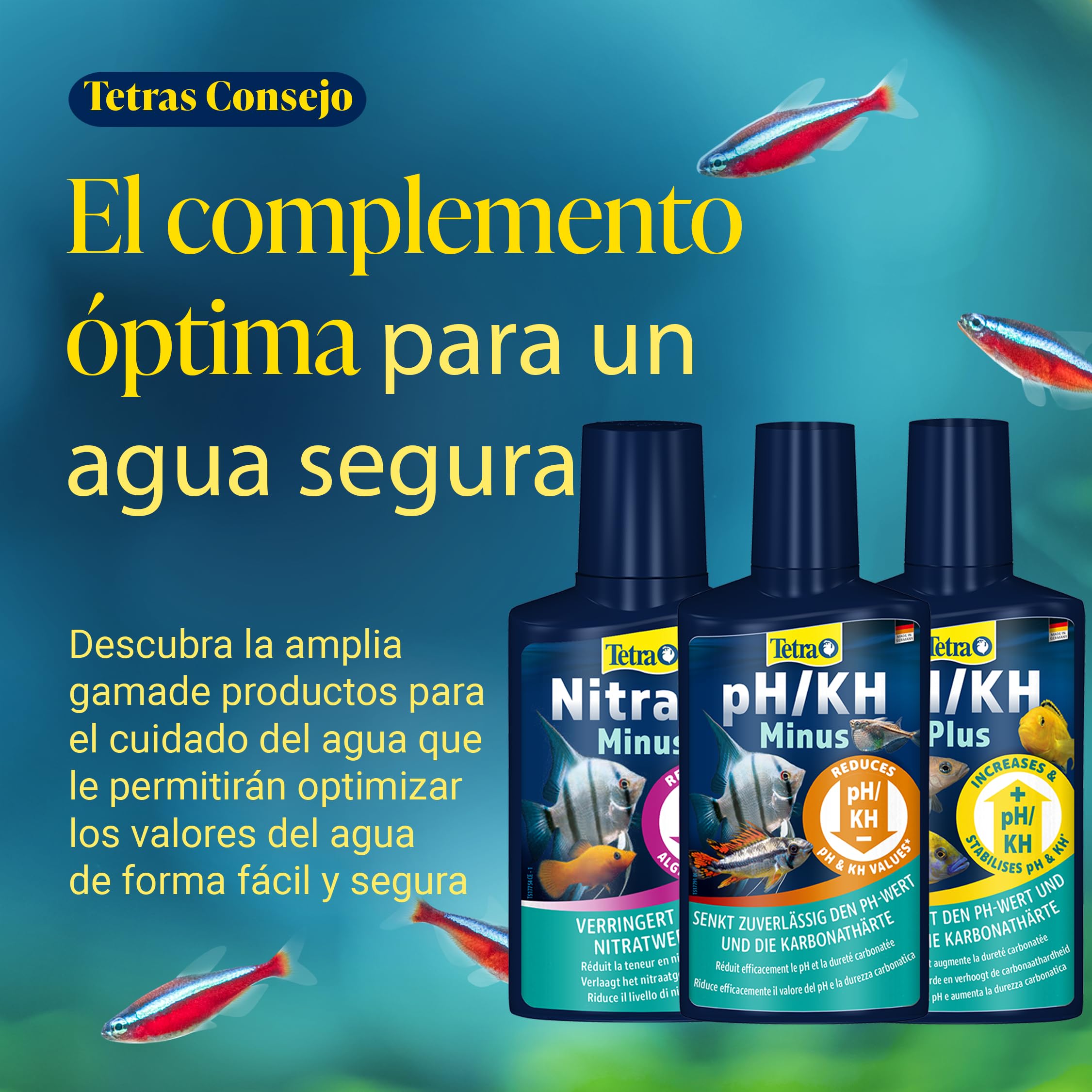 Tetra Test 7in1 - Test de agua para acuarios, control rápido y sencillo de la calidad del agua, 1 paquete (50 tiras reactivas)