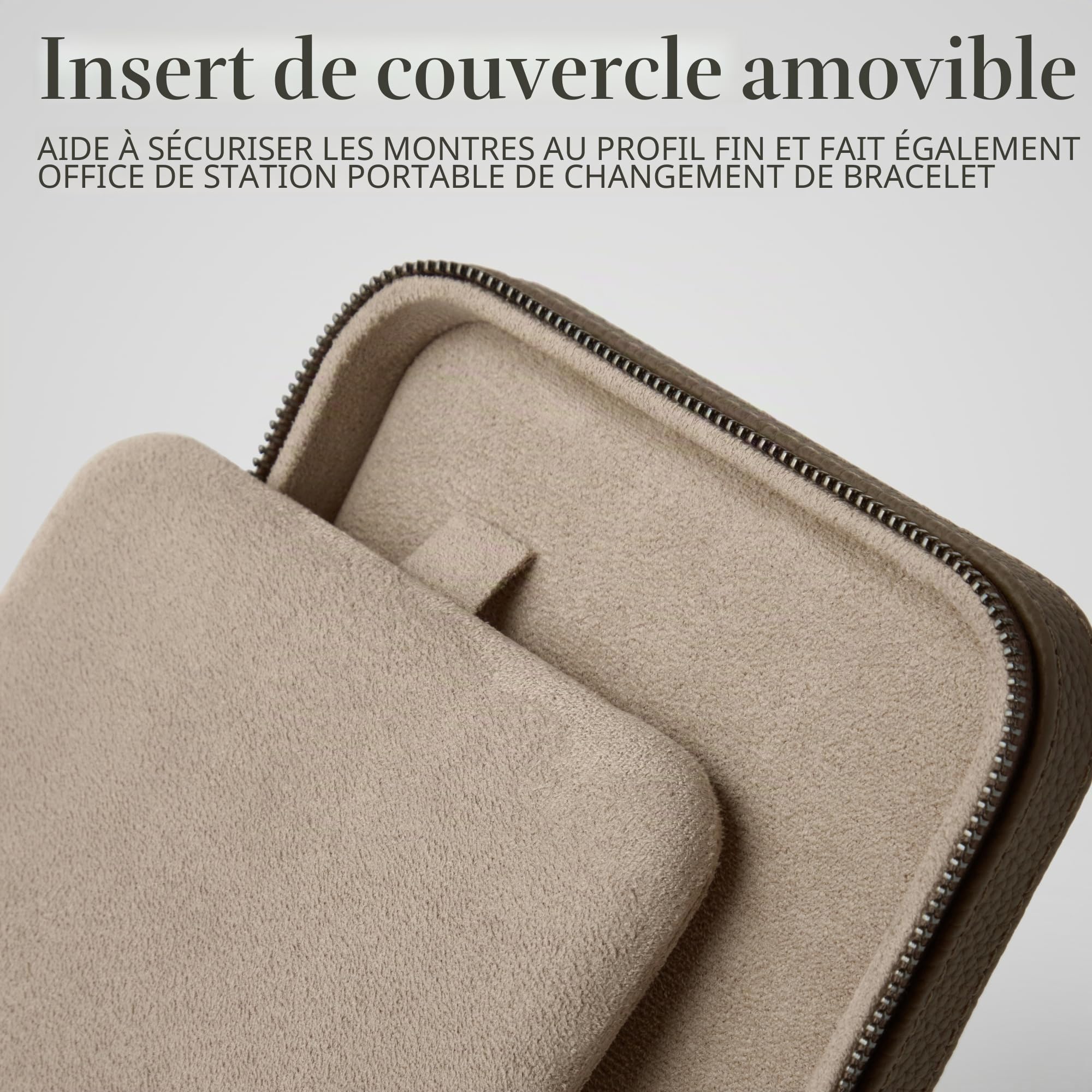 TAWBURY Étui en cuir pour montres de voyage – Boîte à montres pour 2 montres | Étui à montres pour femmes et hommes | Rangement de montres