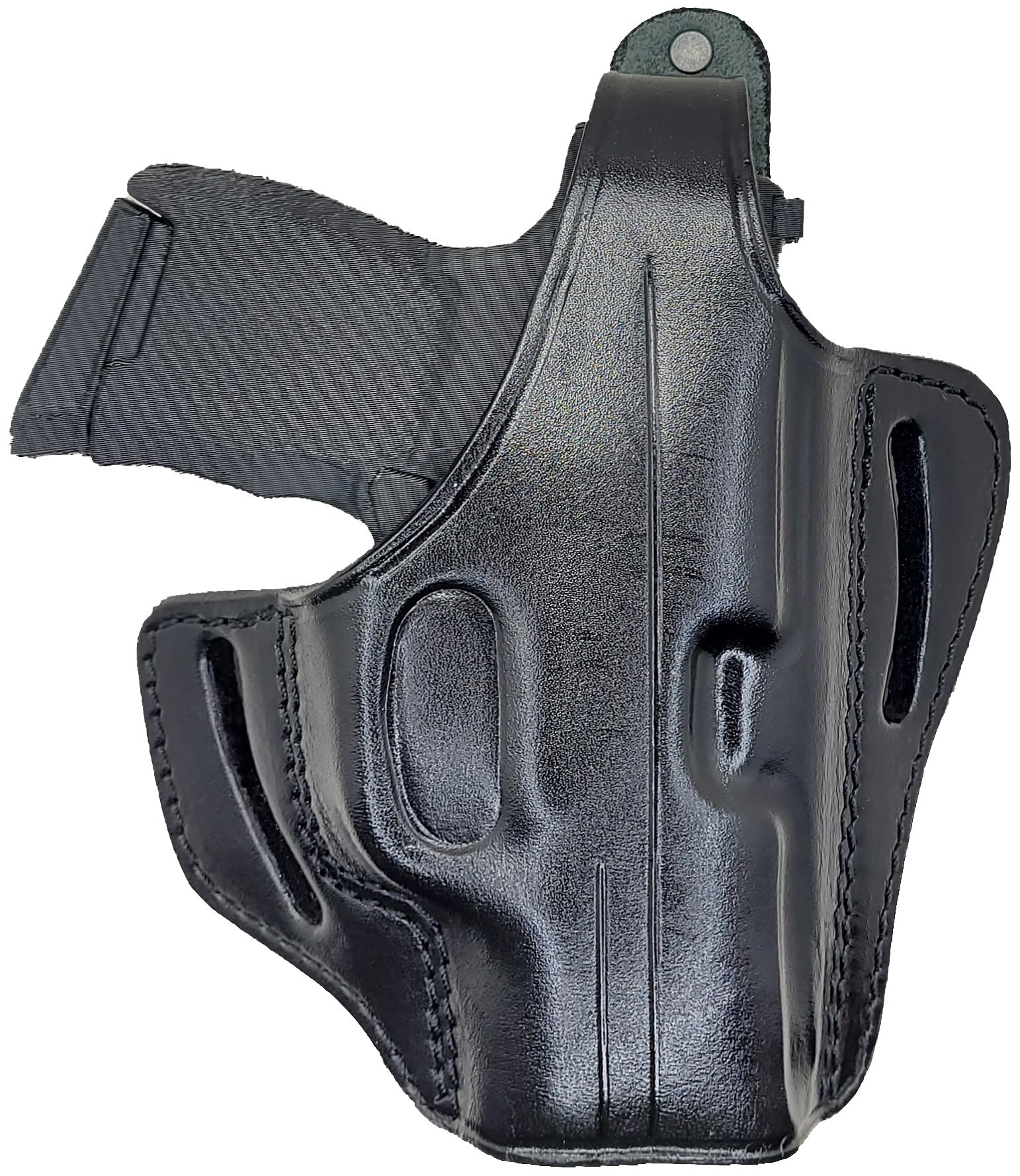 Sig P365 OWB Leather Holster - P365 Pancake Holster - for SigP365 X XL SAS Macro, S&W CSX M&P Bodyguard 380, Rgr LCP LC9s EC9s, Kahr CW9 Compatible Pistols - Leather Sig P365 Holsters - Thumb Break