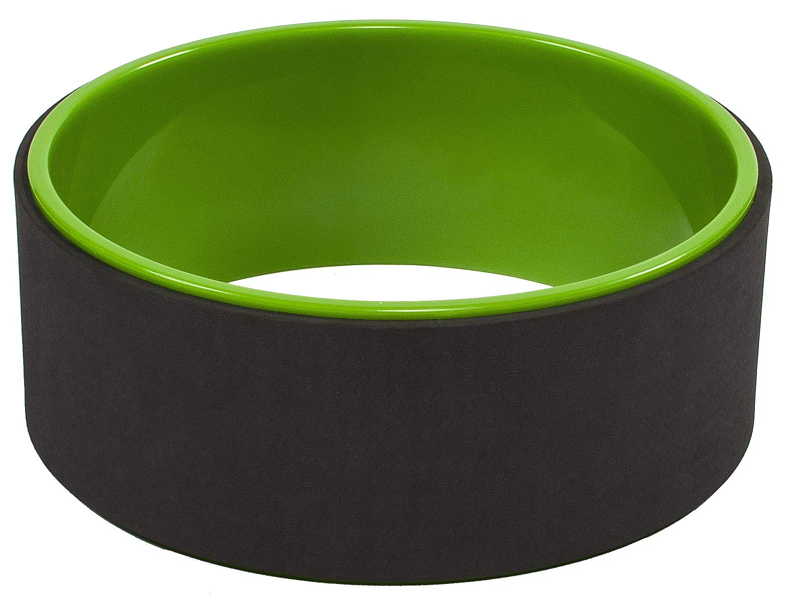 Signature Fitness BalanceFrom koło do jogi do rozciągania koła do jogi Dharma, wygodne wsparcie dla pozycji jogi i wygięć pleców, zielone