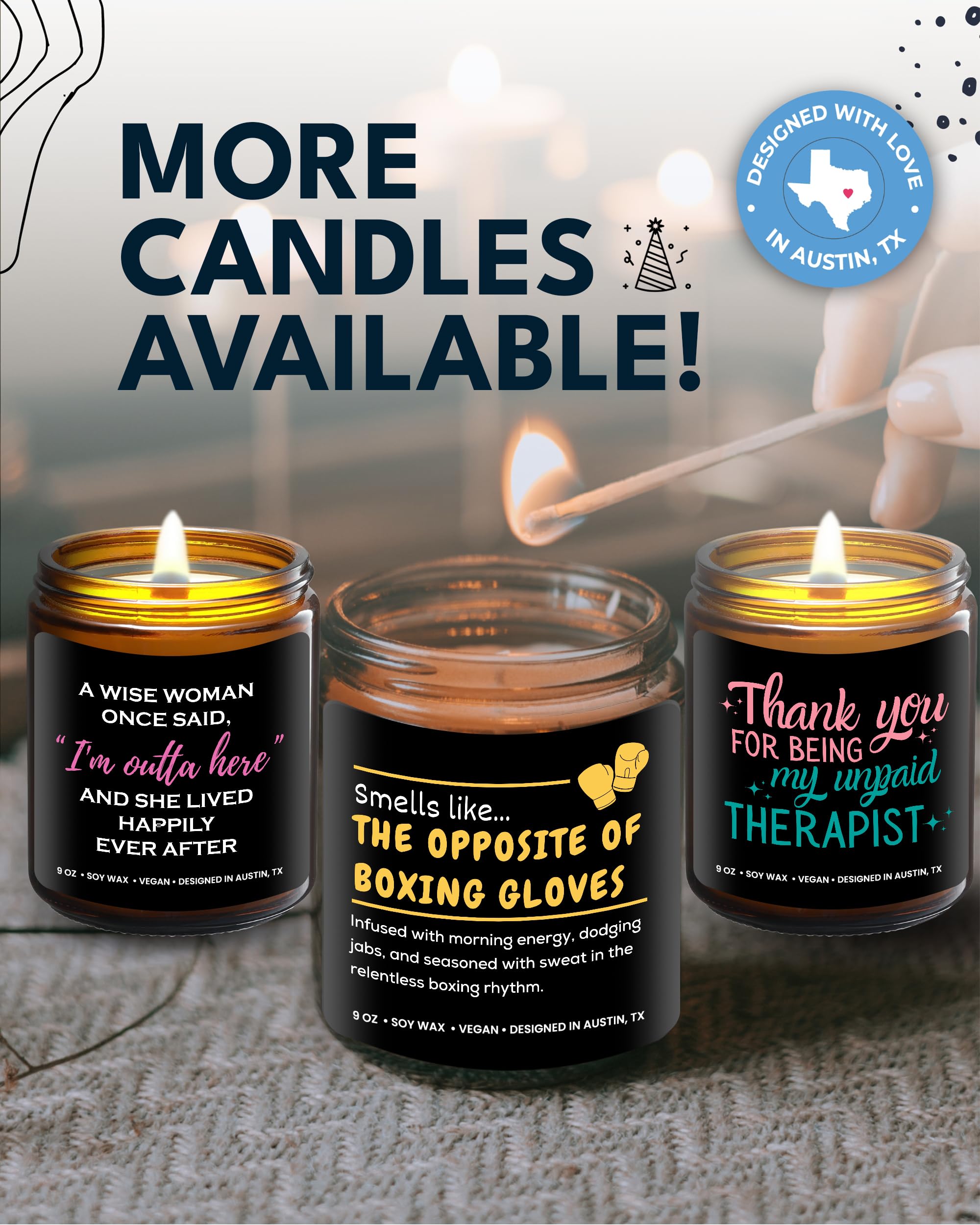 Funny Boxing Candle, Perfect Boxing Gift for Men, Women, Girls & Boys, Sport Lover Memorabilia Gifts for Men, Gifts for Sport Lovers, Fighters, & Coach, Ideal Birthday Present
