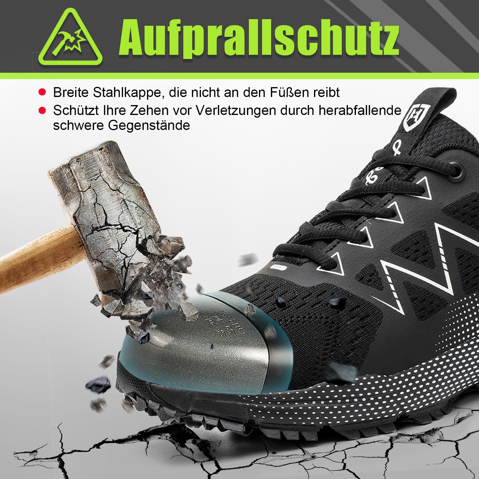 Scarpe Antinfortunistiche Uomo Donna Traspiranti Scarpe di Sicurezza Comodo Scarpe da Lavoro con Punta in Acciaio Scarpe Antiscivolo Lavoro Sportive Scarpe da Ginnastica Leggere