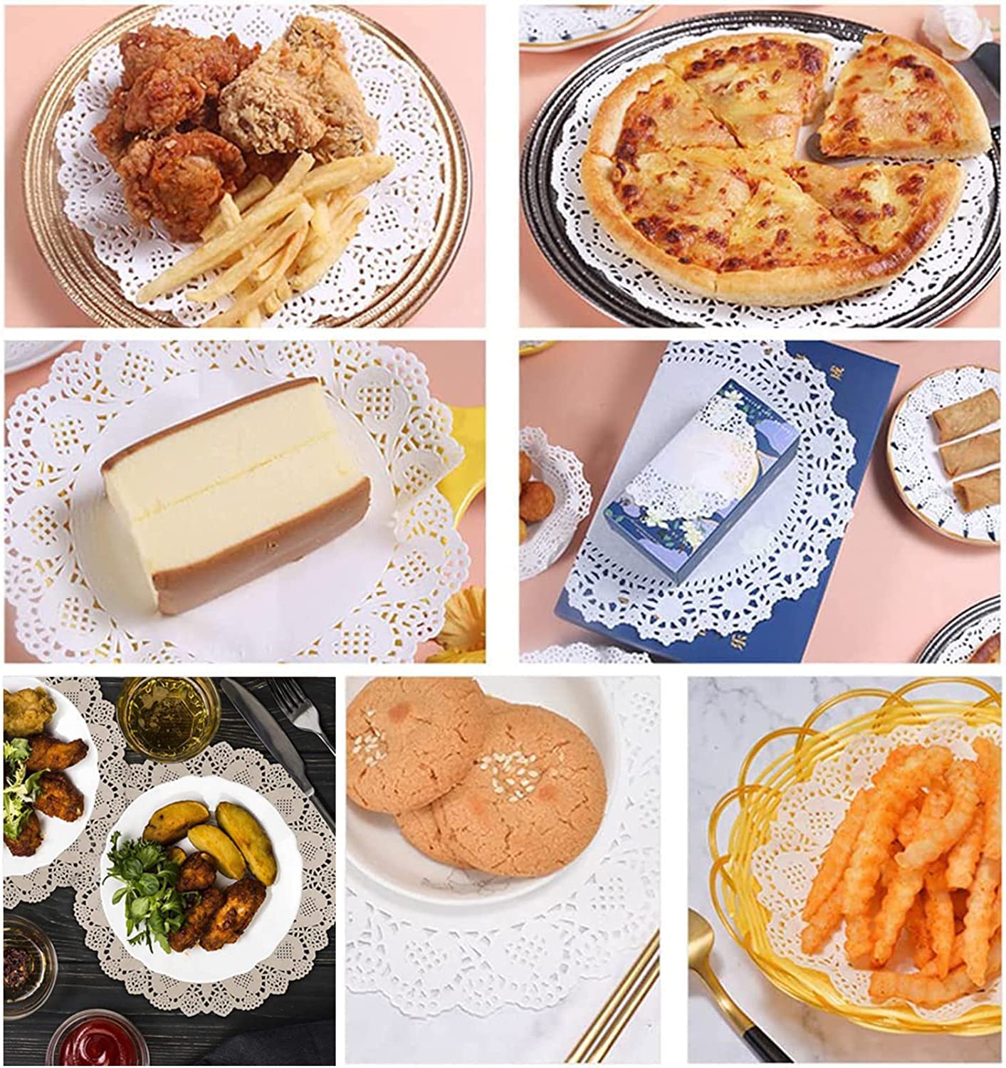 100 Centrini Di Carta Pizzo 25 Cm - Decorazioni Per Torte E Eventi - Foto 3