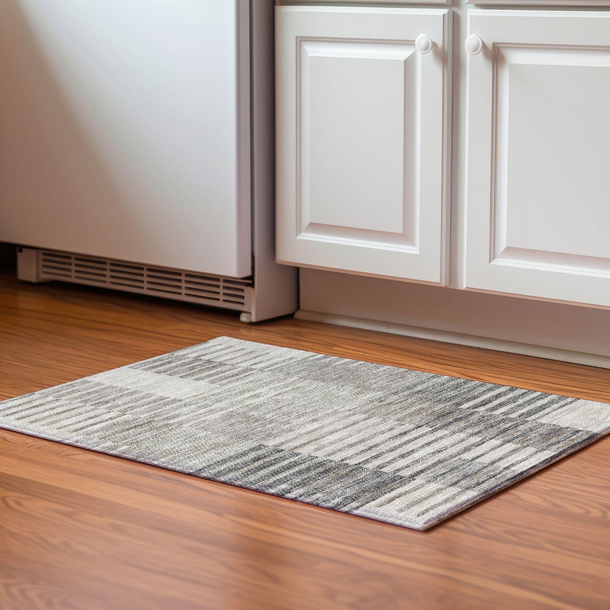 Addison Rugs Mayfield AMF954 Beige 1'8" x 2'6" Indoor Premium Machine Washable Rug, Silky Soft, Easy Clean, Non Shedding, Bedroom, Living Room, Dining