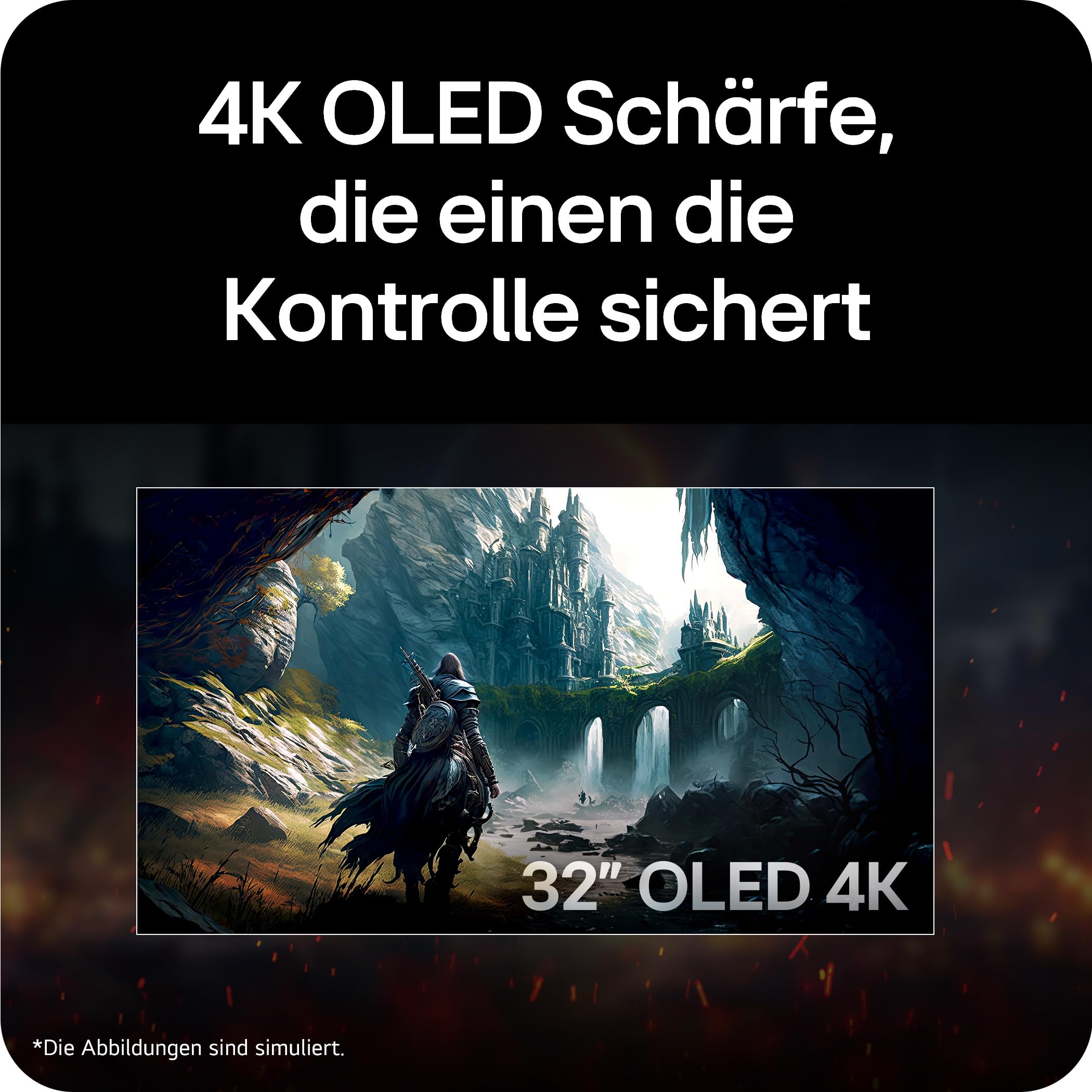 LG Ultragear™ 32GX870A-B 32 Zoll 4K UHD OLED Gaming-Monitor, 240Hz/480Hz, 0,03ms, DisplayHDR True Black 400, AMD FreeSync Premium Pro, 1x USB-C (90W), 2X HDMI 2.1, 1x DisplayPort 2.1, Schwarz