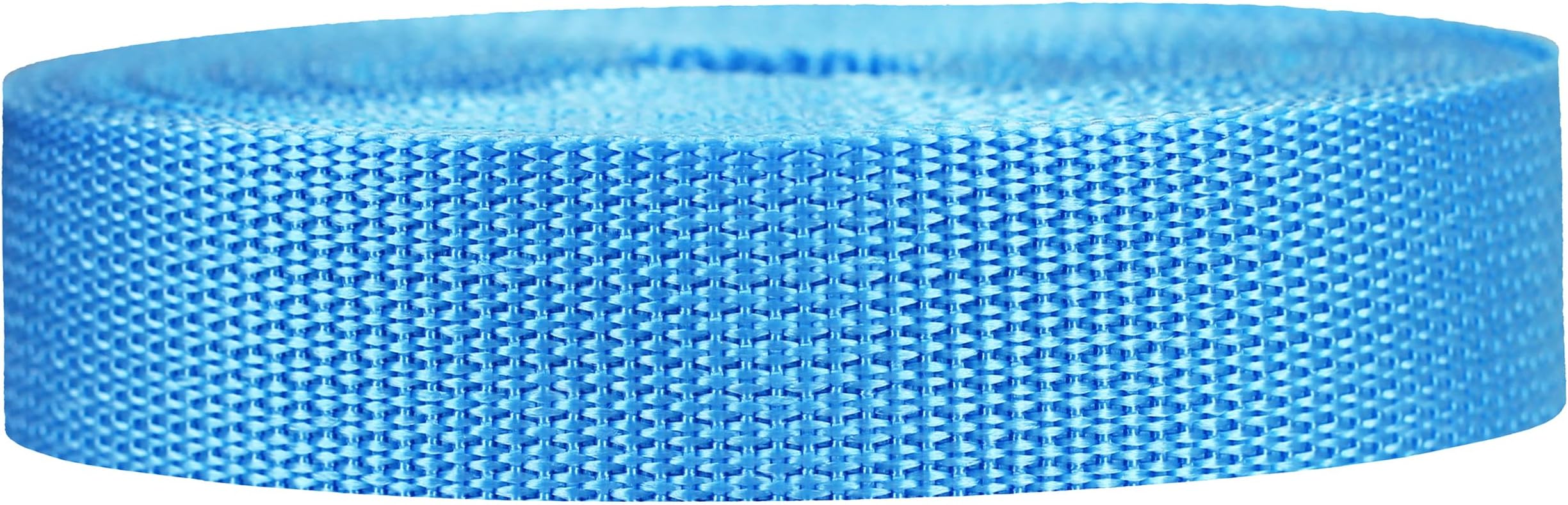 Lightweight Polypropylene Webbing - Poly Strapping for Outdoor DIY Gear Repair, Pet Collars, Crafts – 1 Inch by 10, 25, or 50 Yards, Over 20 Colors