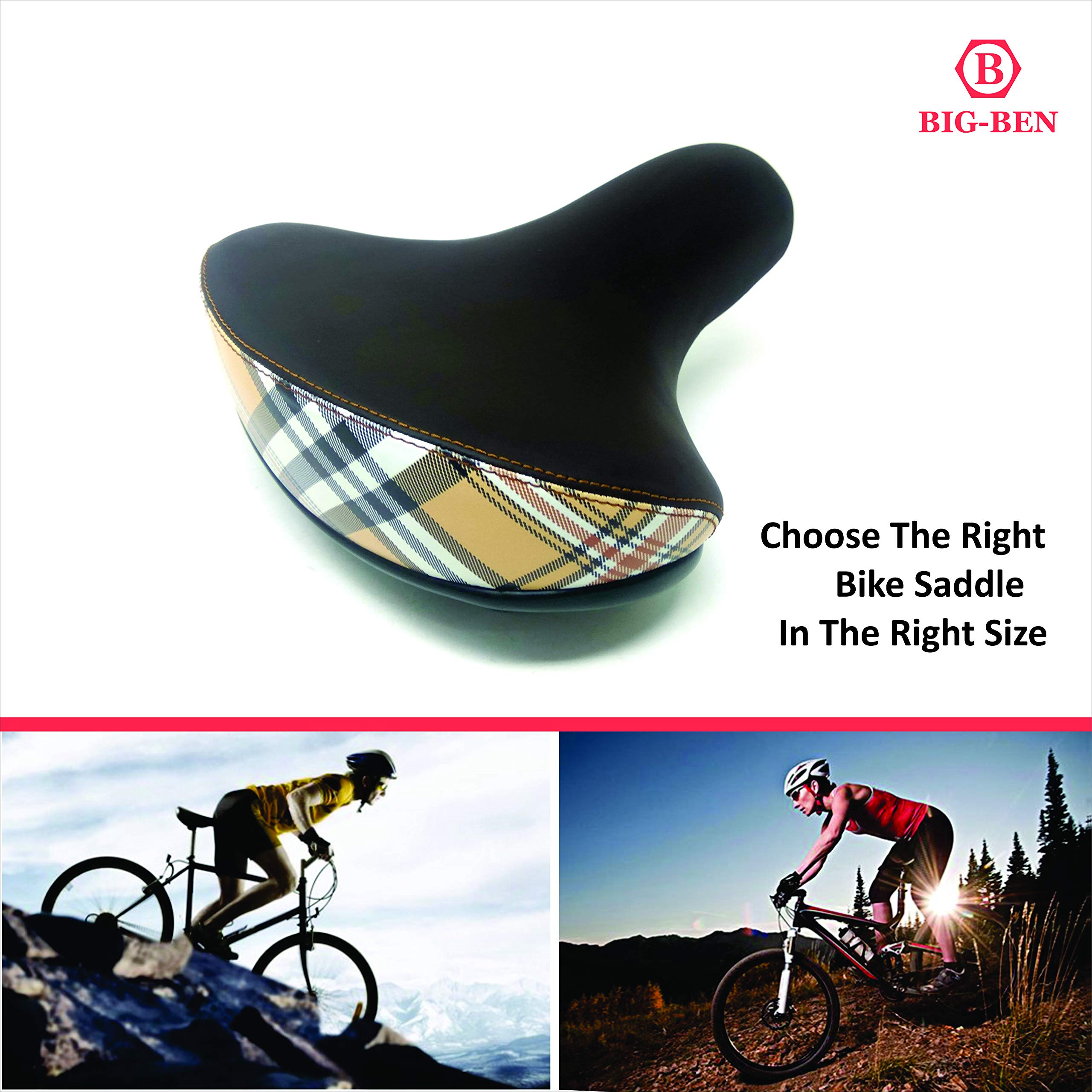Big Ben Bicycle Saddle Seat For Cycle With Shock Absorbing
