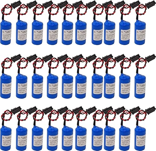 30 piezas 1756-BA2 3.0V PLC de repuesto para Allen Bradley 1756-BA2 BR23A-AB 1745-B1 (paquete de 30)