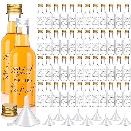 Mini Wedding Liquor Bottles Take a Shot