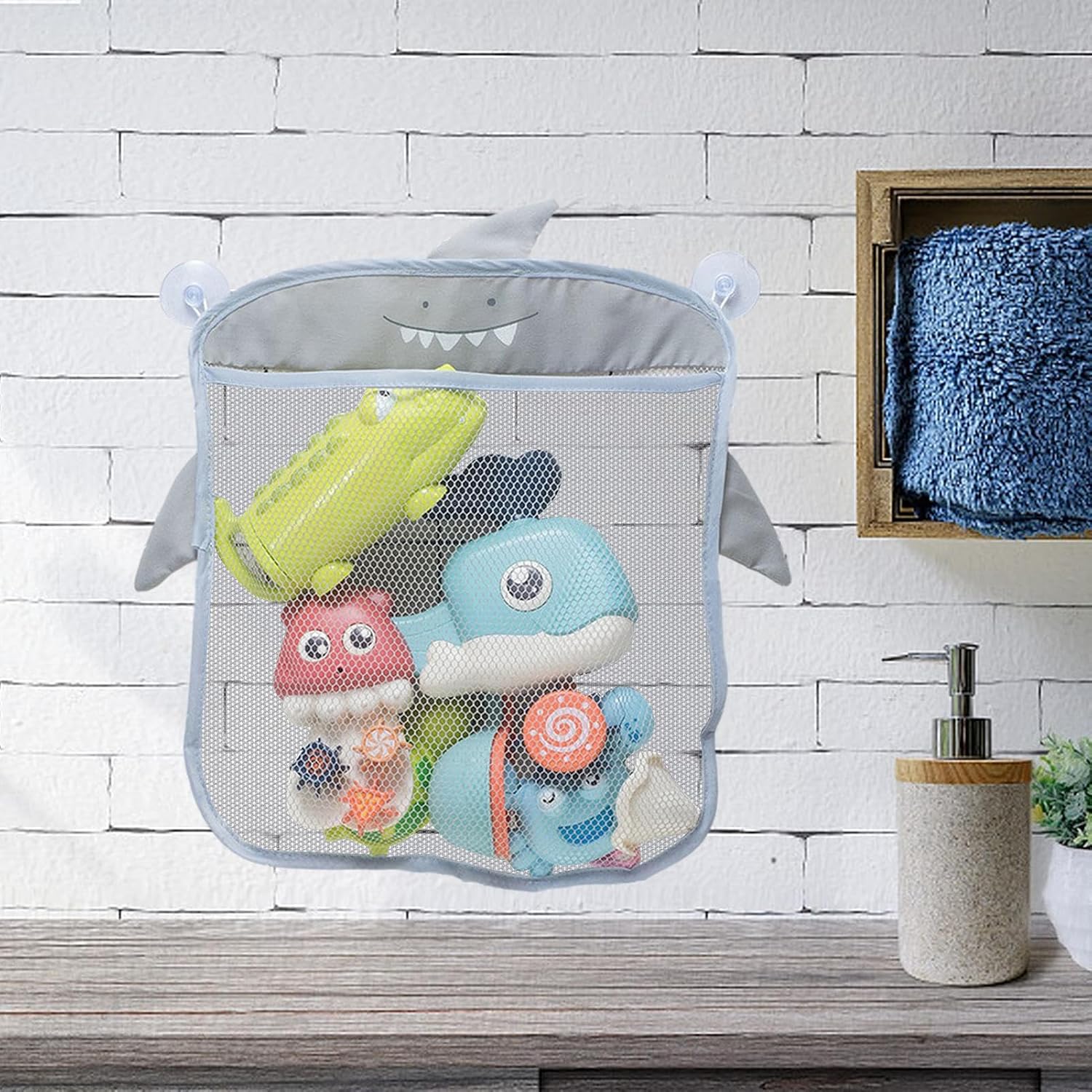 Fidtoy bathroom toy organizer for tidy kid friendly bath spaces