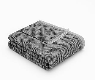 Textilhome Cubre Sofá Multiusos Funda Sofa y Cama, Manta Foulard Plaid Jarapa Colcha Cubrecama Protector Dante, 180x285 cm, Color Negro. Certificado Oeko-Tex