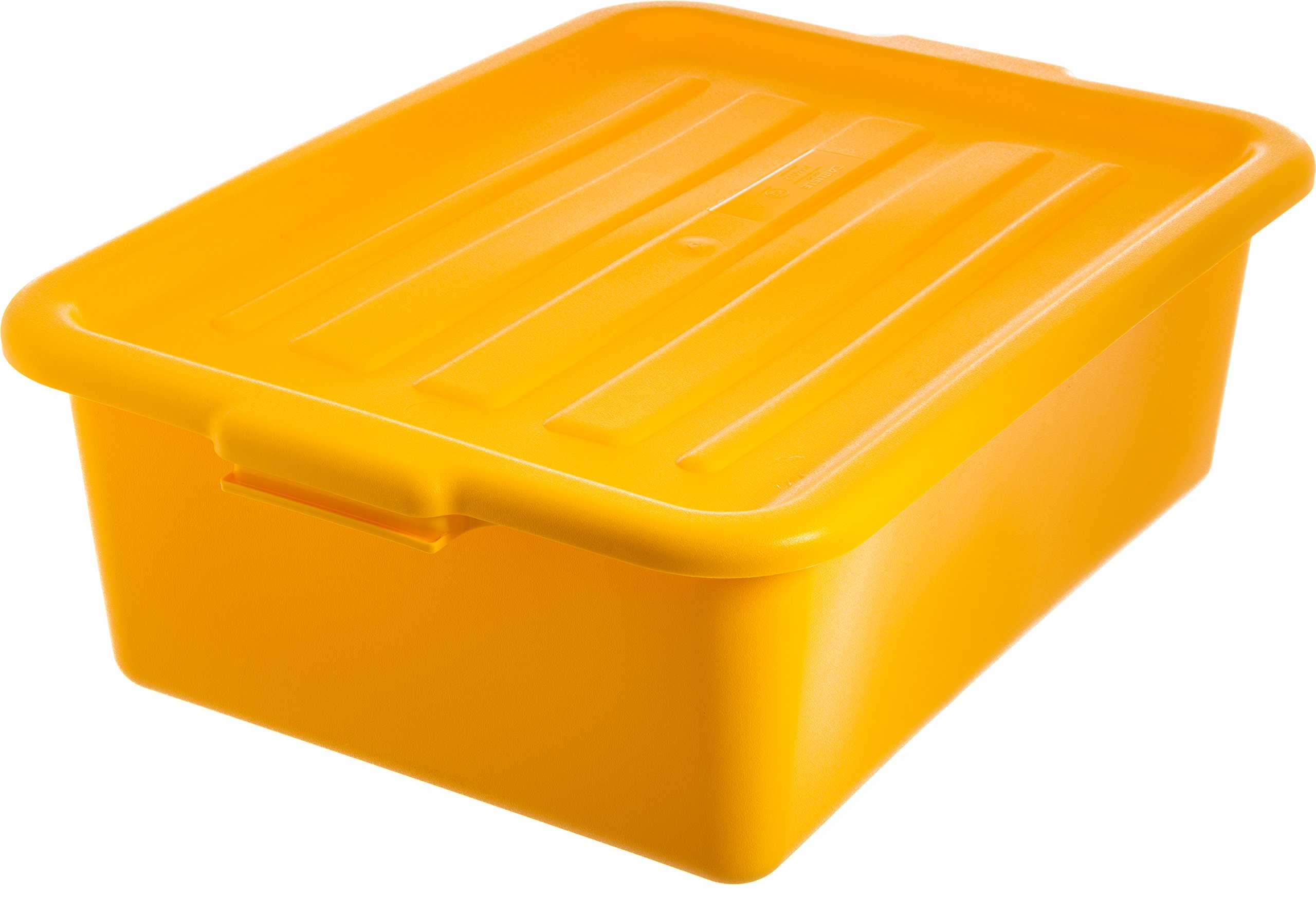 CFS Comfort Curve Ergonomic Wash Basin Tote Box by Carlisle FoodService Products – 4.08908 ounces, Yellow, Model N4401104