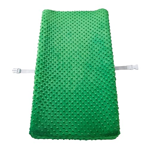 Minky - Fundas de felpa para cambiador de pañales, fundas de sábanas para recién nacidos, bebés, niños y niñas (verde helecho)