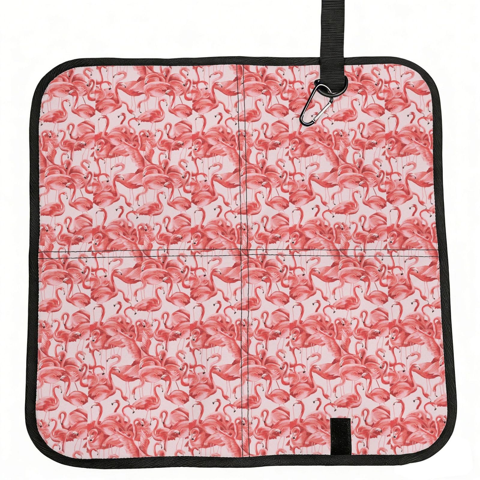 ERCgad Flamingo Print Foldable Seat Cushion Portable Chair Pad Lightweight Travel Outdoor Office Home