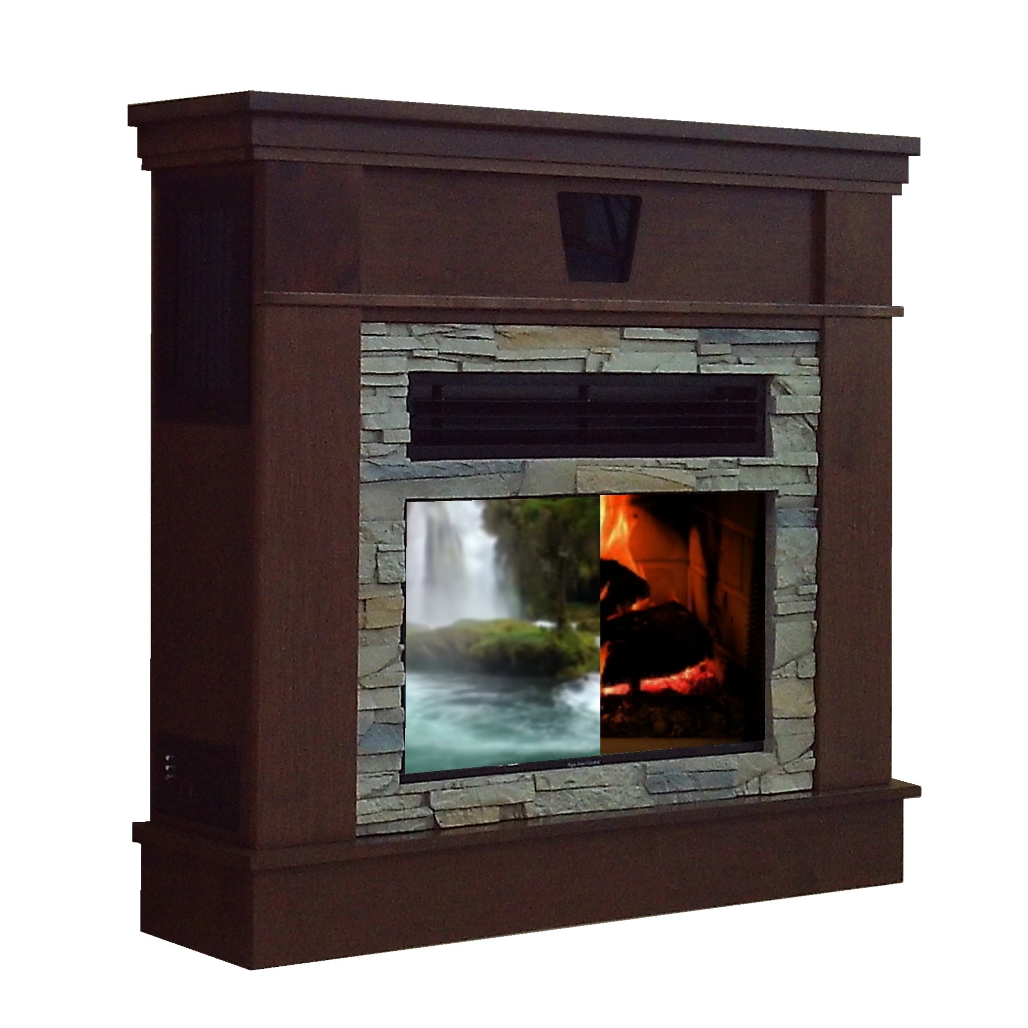 Amazon.com: Hidden Comfort 9000 btu 20 SEER Mini Split Inside of a Fireplace  Surround (Brown) : Home u0026 Kitchen