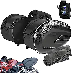 Alforge para Moto 58L Baslu – Impermeável, Espaçoso e Universal – Cabe Capacete, Instalação Fácil e Design que Valoriza Sua Moto