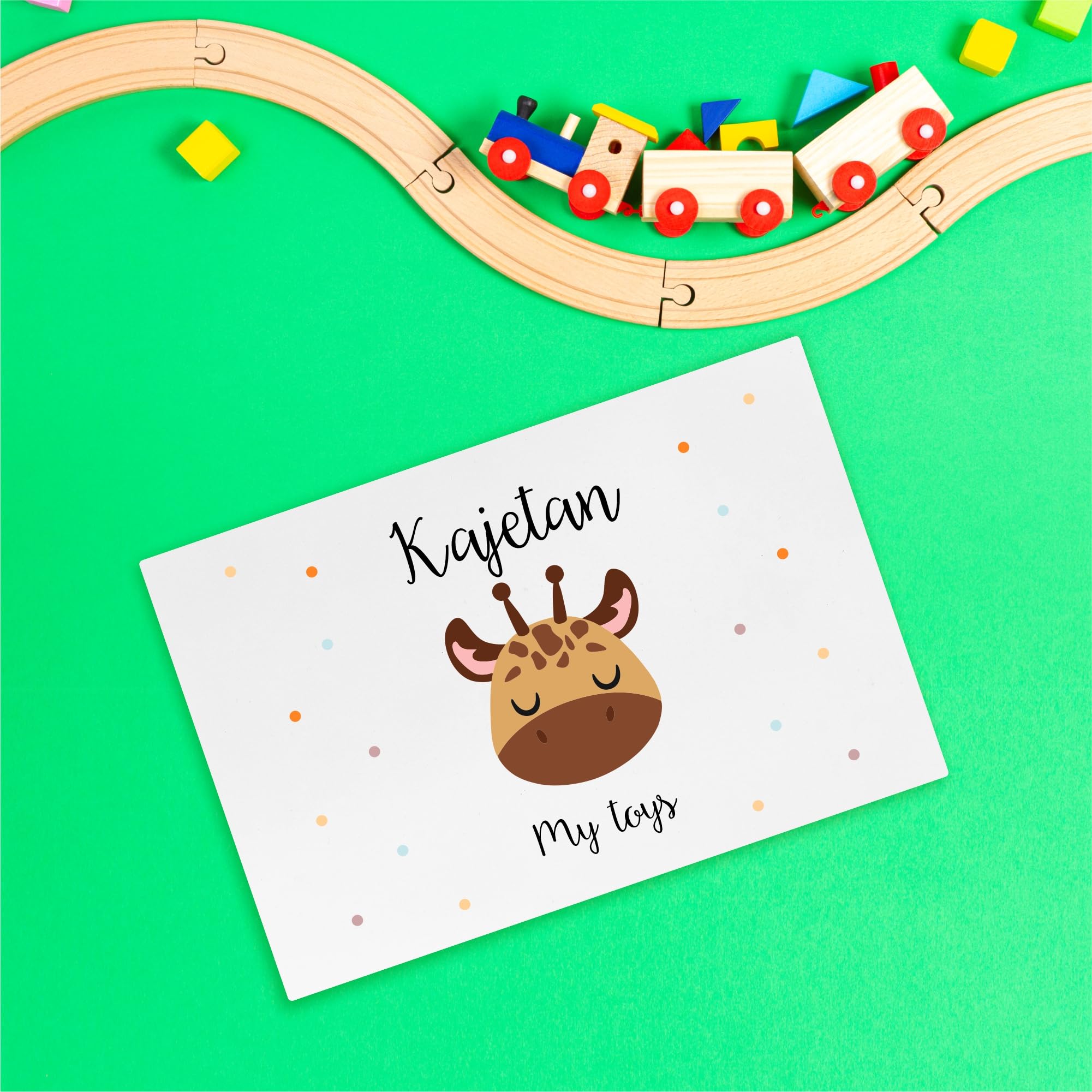 Creative Deco Scatola Ricordo per Bambini Personalizzata, Giraffa