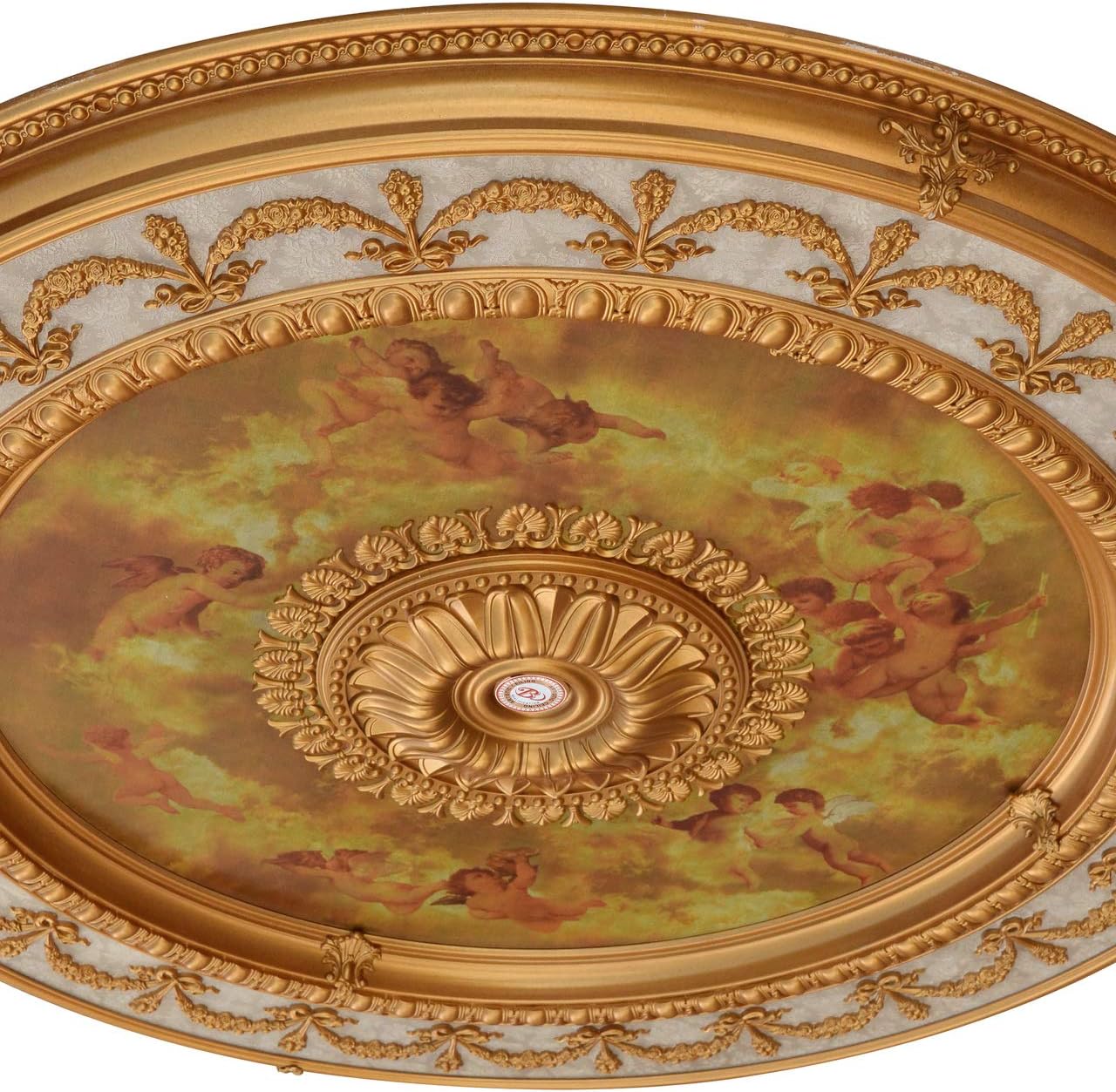 10711826 Sistine Round Medallion44; Multi Color