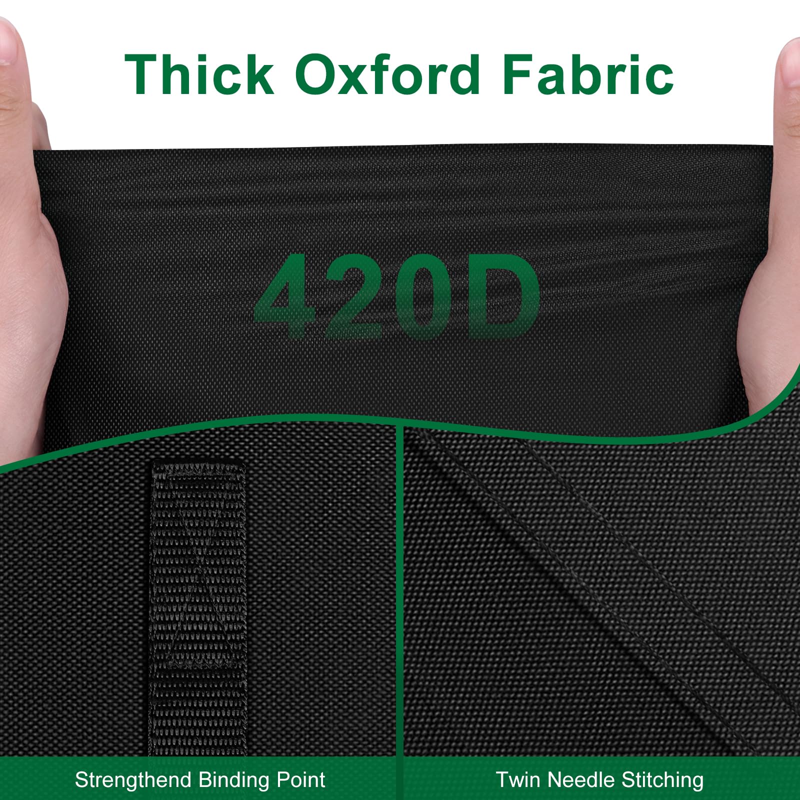 Cubierta para cortacésped de giro cero, resistente de poliéster 420D Oxford, para cubiertas de hasta 60 pulgadas, contra el agua, los rayos UV, el polvo, la suciedad, el viento, cubierta de