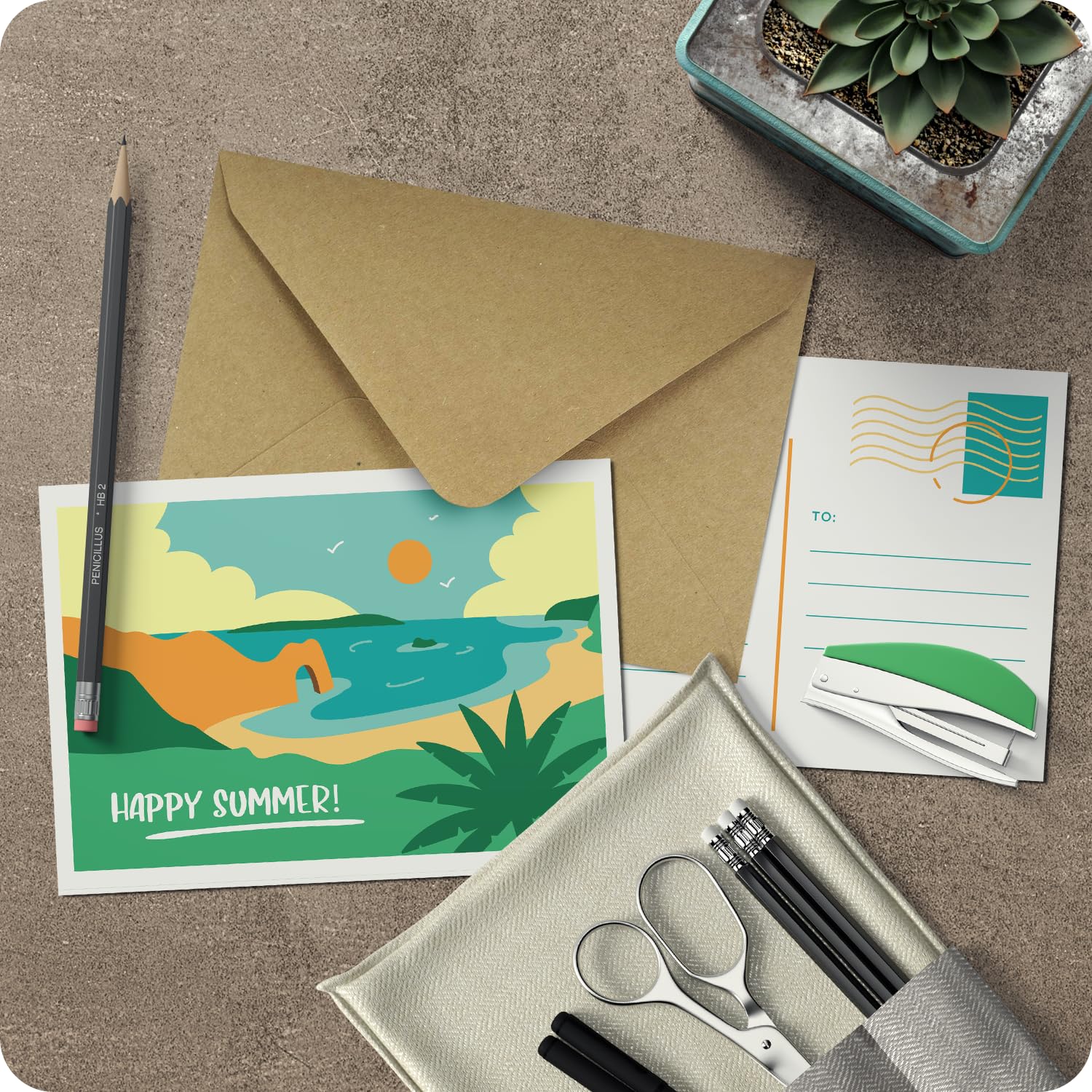 Netuno 500x sobres marrones de papel kraft DIN B6 125x175mm 100g Aster Kraft solapa puntiaguda engomada sin ventana ECO reciclados retro para invitaciones boda Navidad tarjetas regalo vales bautizo