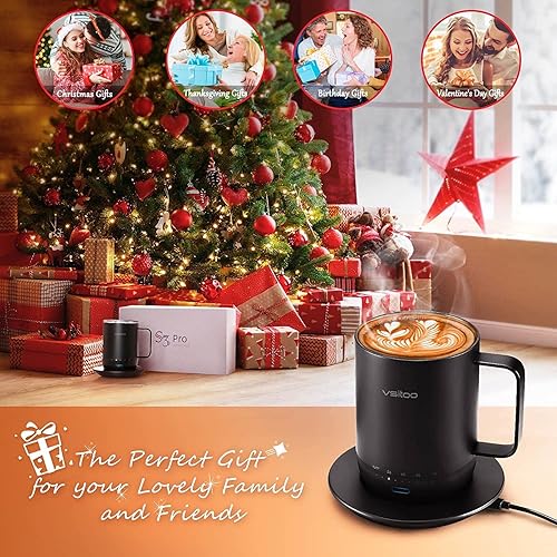 Miniatura 6 de vsitoo S3pro - Taza inteligente de control de temperatura 2 con tapa, taza de café autocalentable de 14 onzas, duración de la batería de 90 minutos,