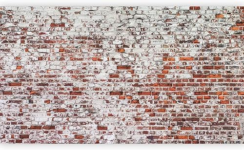 artgeist Mural de pared Ladrillos sintéticos de 193 x 110 pulgadas, mural de pared autoadhesivo XXL para despegar y pegar, calcomanía extraíble,