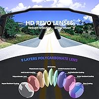Vista 7 de KAPVOE Gafas de ciclismo fotocromáticas MTB Gafas de sol transparentes para bicicleta de montaña, gafas de transición, deportes de béisbol y correr