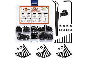 600Pcs M3 Screw Assortment Kit