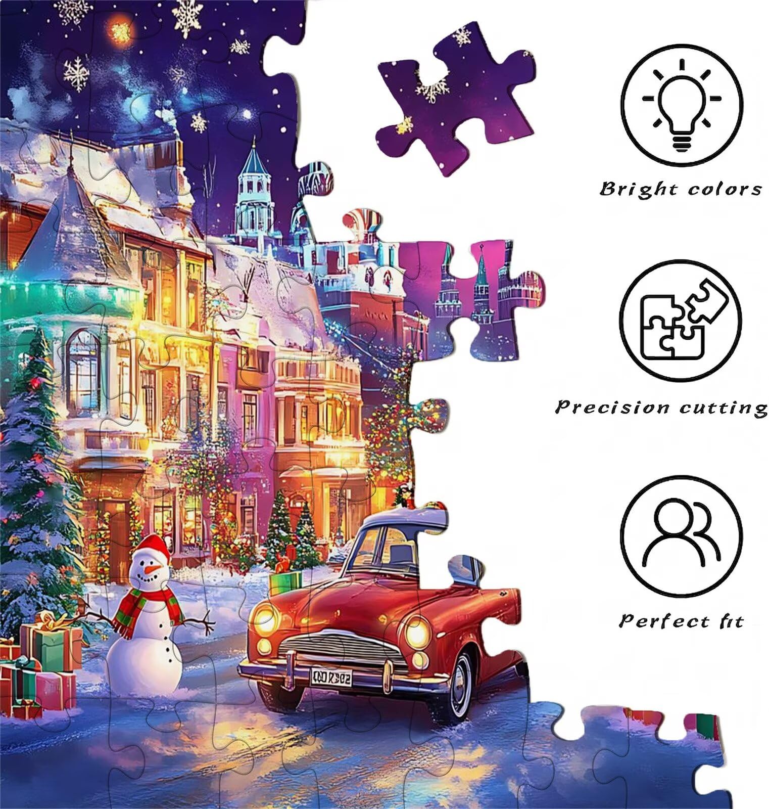 Puzzle 3000 elementów, drewniane puzzle dla dorosłych - Impossible Puzzle 122 x 81 cm niffy gra myśleniowa i łamigłówka dla kobiet i mężczyzn, gra rodzinna na wieczory z grami, prezent dla kobiet