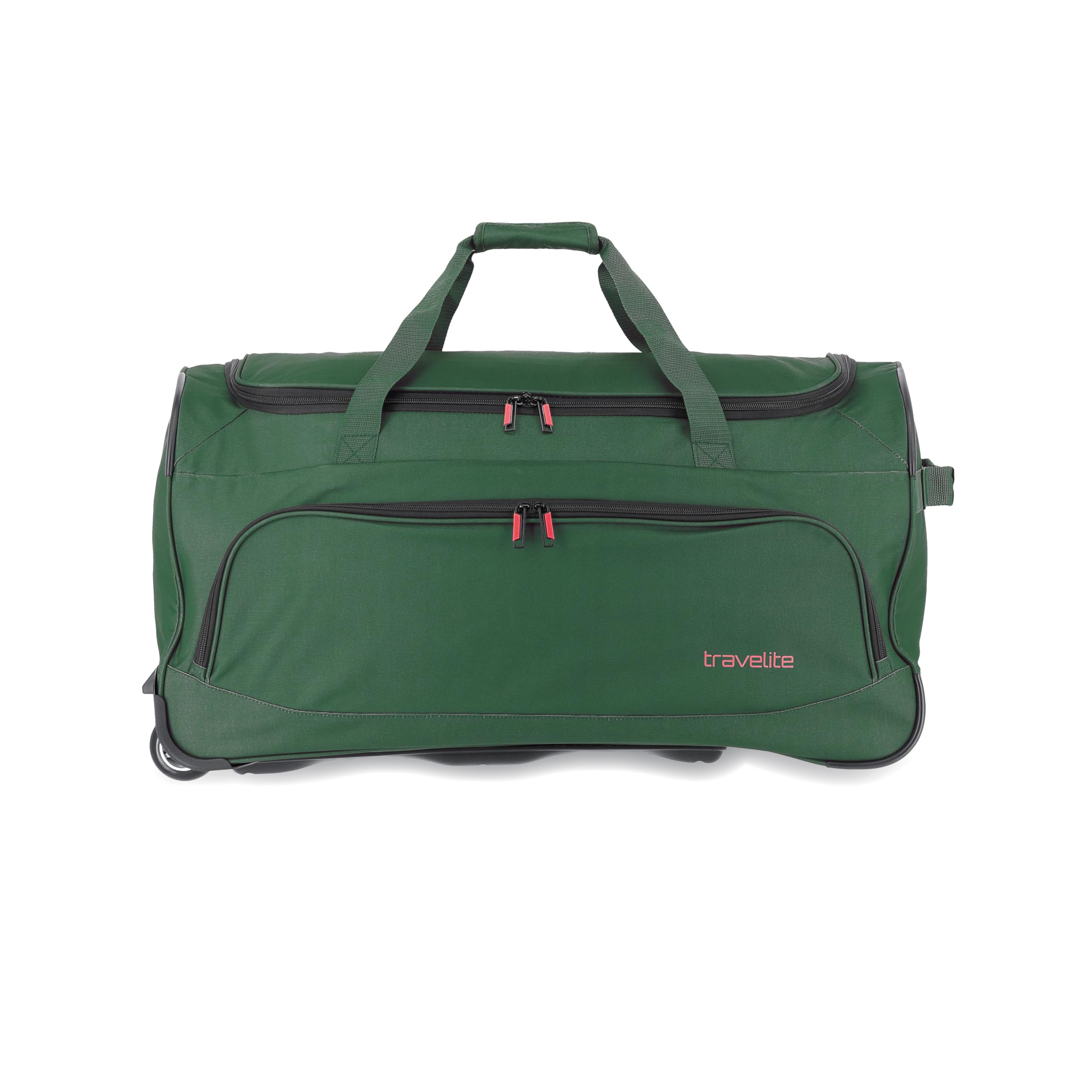travelite Trolley Reisetasche mit Rollen, Sporttasche Basics Fresh, Weichgepäck Rolltasche groß im sportlichen Design, 71 cm, 89 Liter