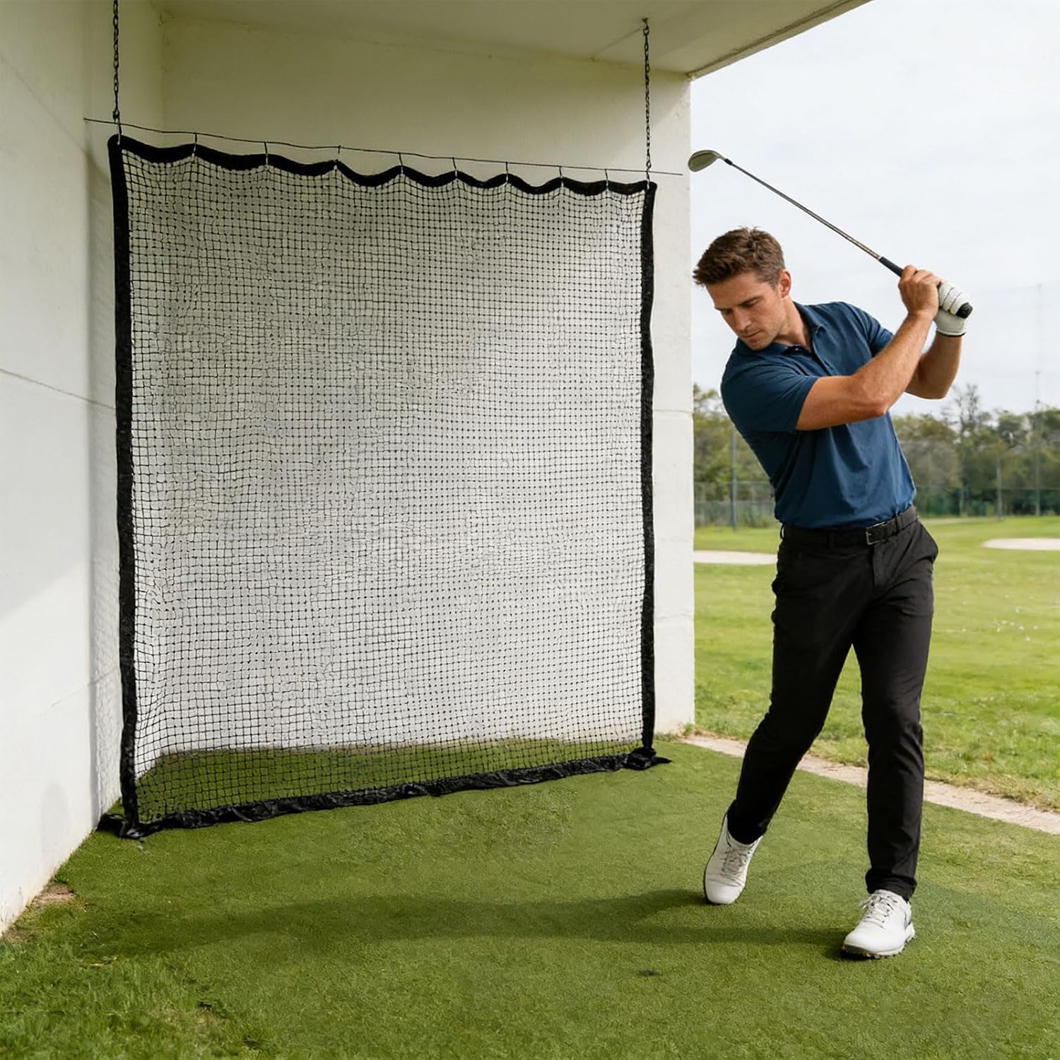 Multi Sport Practice Net for Golf Baseball Tennis Sturdy and Foldable Design Golf and Baseball Training Net