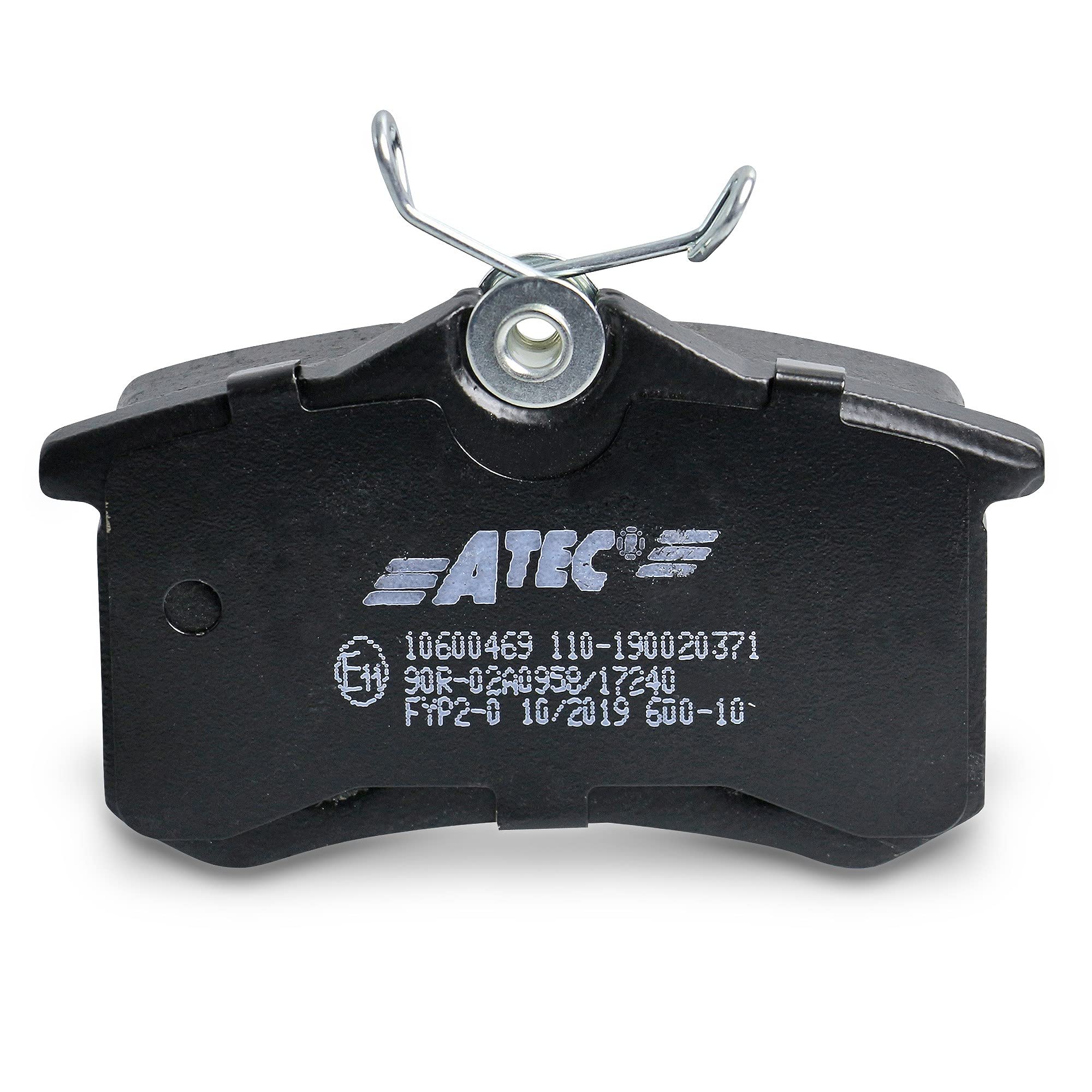 ATEC Germany Juego de frenos eje trasero incl. discos de freno Ø 240 mm | Compatible con: Renault Clio III, CLIO III Grandtour, CLIO III Kasten/Hatchback, Megane II, Megane II Coupé Cabriolet