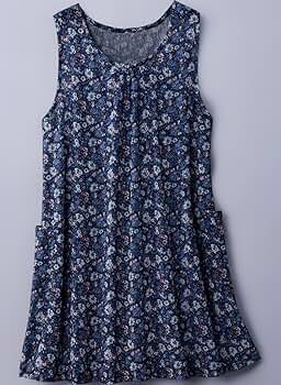 今シーズン　レリアンネイビー コットン ノースリーブチュニック13号➕ 今シーズン レリアンネイビー コットン ノースリーブチュニック