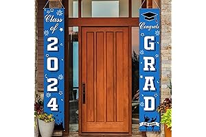Chinco Graduation Porch Sign & Door Banner for Graduation 2024 Decor