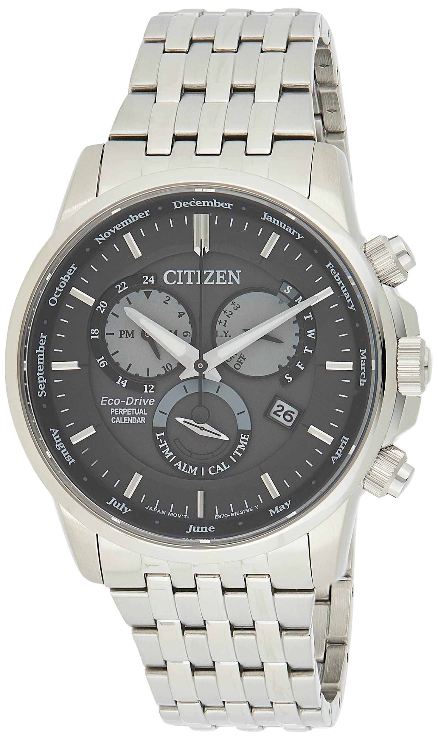 Citizen Stainless Steel Analog Grey Dial Silver Strap Mens Watch-Bl8150-86H (B085N88XLF) Amazon Price History, Amazon Price Tracker