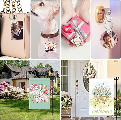 Miniatura 7 de Modacraft Kit de iniciación de productos en blanco de sublimación de 128 piezas, perfecto para manualidades de impresión personalizada, regalos