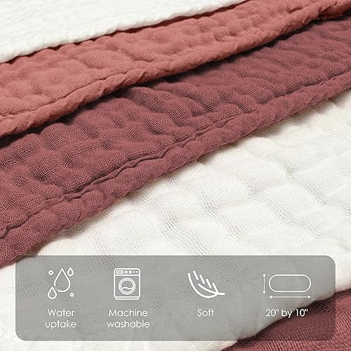 Miniatura 5 de Paños de muselina para eructos para bebé, 100% algodón, para unisex, niño, niña - Grandes 20" x 10", productos esenciales para recién nacidos, ultra