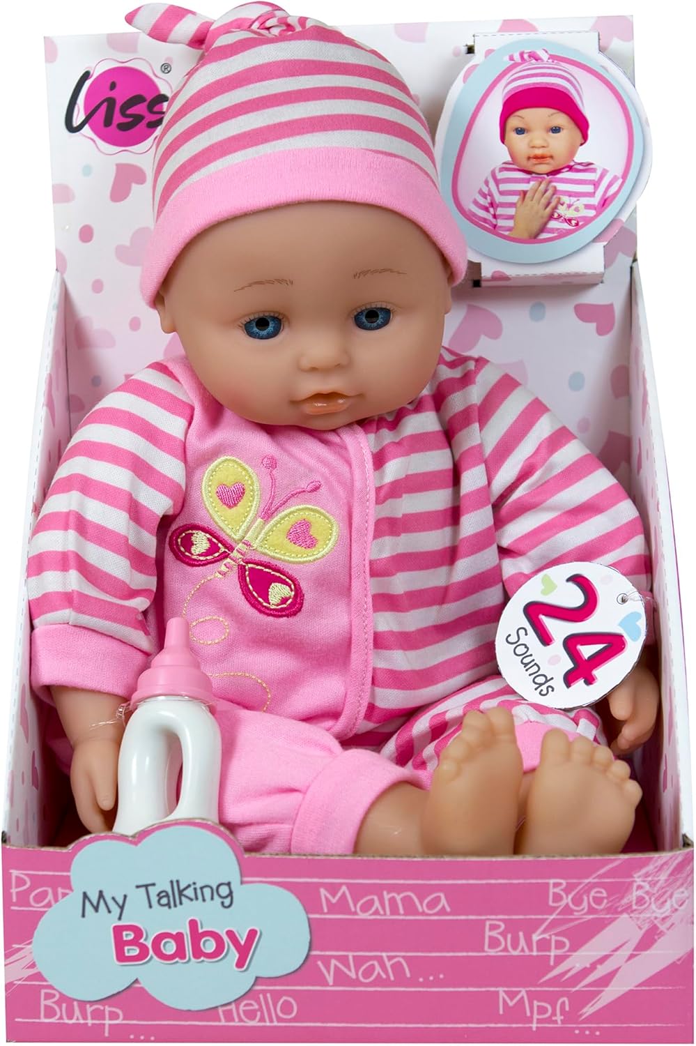 Lissi Doll - Talking Baby 15 Inches, Pink,197846