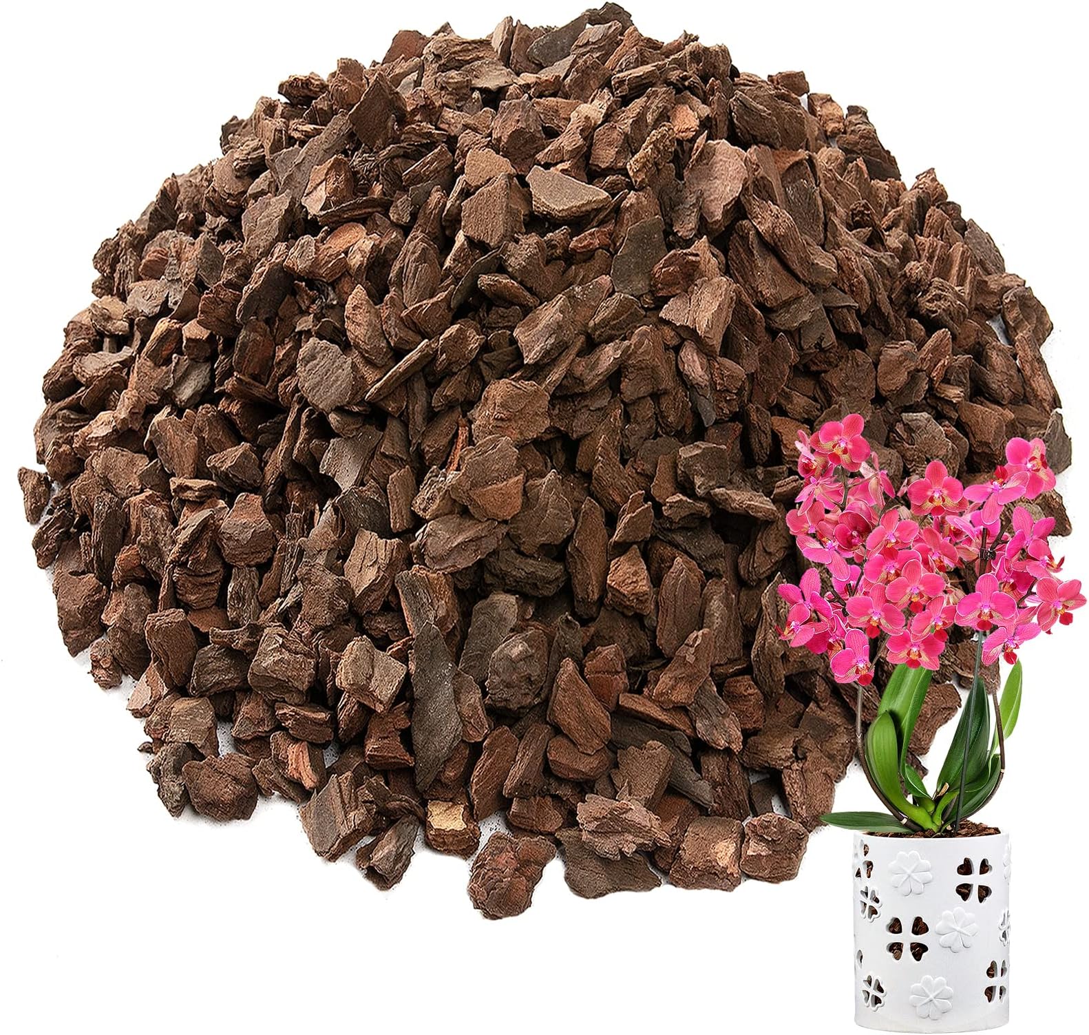 Orchid Potting Bark, SunDried Premium Grade New Zealand
