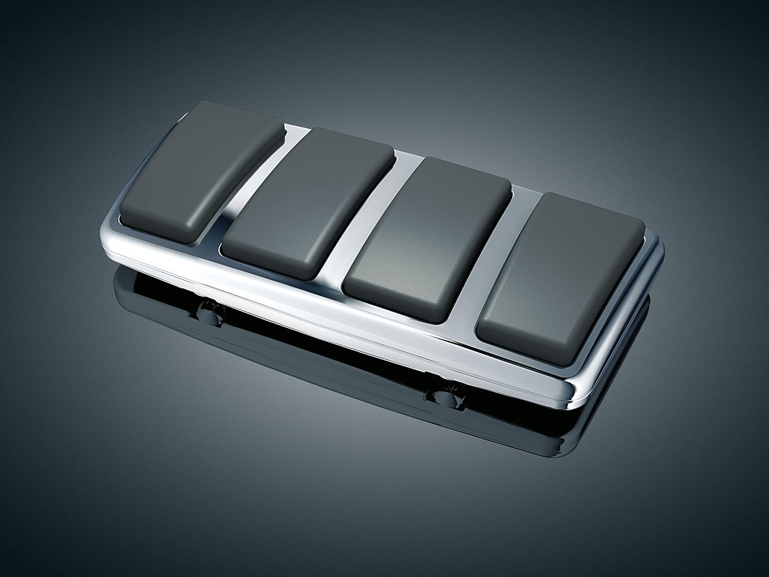 Kuryakyn 8849 Motorcycle Foot Control: Brake Pedal Pad for 2002-16 Honda Motorcycles, Chrome , Black