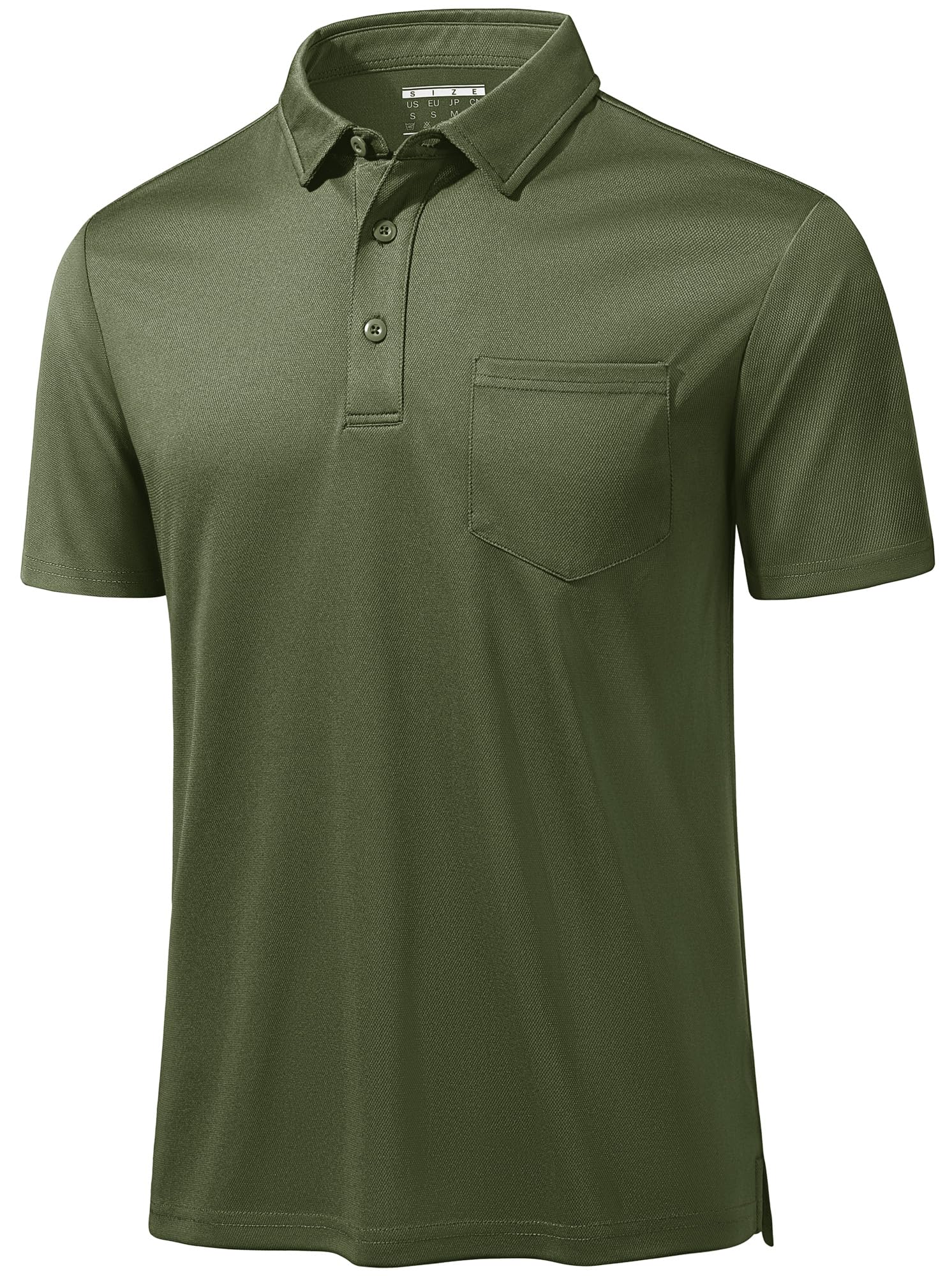 TACVASEN Herren Poloshirt Kurzarm Polo Atmungsaktiv T-Shirt Schnelltrocknend Tee Golf Shirt Sommershirt