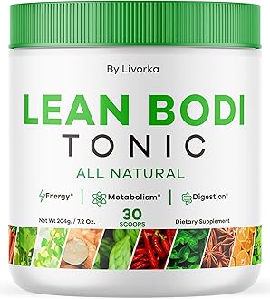 LIVORKA Lean Body Tonic Powder, Lean Body Tonic, LeanBody Powder, LeanBodyTonic, Lean Body Powder, Lean Body Tonic Powder Advanced Formula, All-Natural Lean Body Powder, 30 Servings for 1 Metre